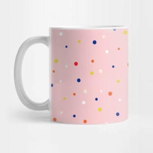 kawaii pale pink polka dots Mug